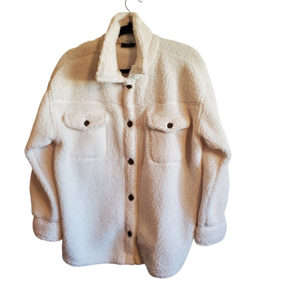 32 Degrees Heat Women's Sherpa Teddy Shirt Jacket‎ S/L
